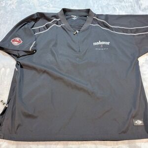 Nokona Baseball Jacket Pullover 2XL Black Easton Quarter Zip Mens